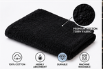 Load image into Gallery viewer, 12 Black Cotton Salon Towels 16x27 Professional Spa Barber Soft Absorbent Towels