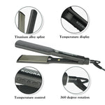 Load image into Gallery viewer, KOORATIN Professional Titanium Flat Iron 480°F LCD Straightener 360° Cord