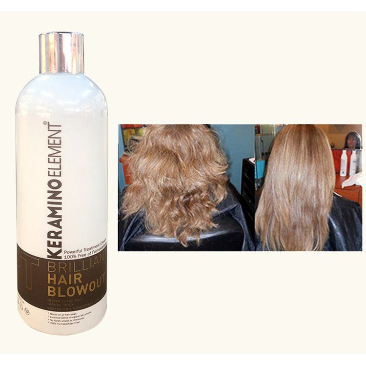 PLYO'S Pro Keratin Treatment 100% Free of Formaldehyde Brazilian Strong Curly Hair Straightening Cream Keratin 500ml